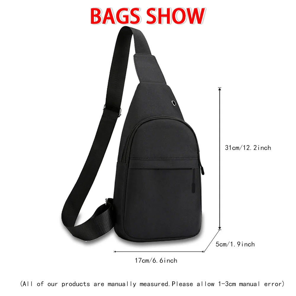 Chest Bag Texture Body Small Bag Sports Waist Bag Casual Shoulder Bag For Men Women Shoulder Bags Women Small Sling 𝐂rossbody Bag For Women (Black