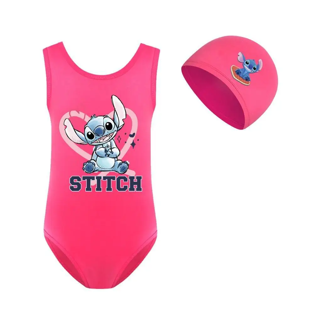 Disney Lilo and Stitch Swimsuit Swim Cap 2 14 Years Camping Boutique